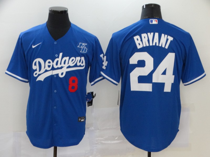 2020 Men Los Angeles Dodgers #24 Bryant blue Nike Game MLB Jerseys 3